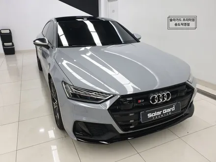 인천 랩핑 아우디 S7 쿨그레이 전체랩핑으로 분위기 변화!! 랩핑 시공은 역시 솔라가드 프리미엄 송도직영점!! / 인천 연수구 송도동