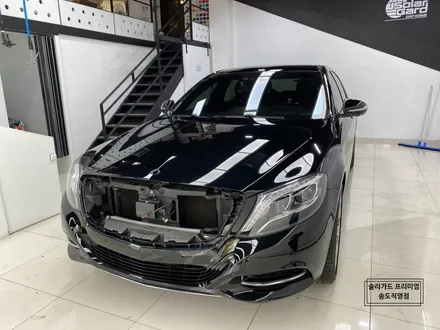 인천 랩핑 벤츠 S클래스 S350d 반무광 사틴 다크 그레이 전체랩핑으로 고급미 카리스마로 시선강탈!! / 인천 연수구 송도동