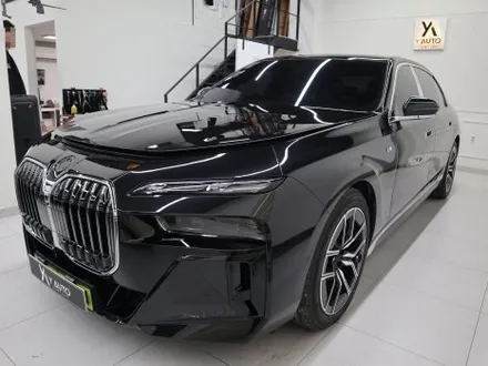 BMW 7시리즈 740d  투톤(듀오톤) 컬러 PPF 실내 PPF 시공 / 인천 연수구 송도동