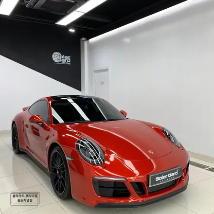포르쉐 911 카레라 4GTS 드래곤파이어레드 전체랩핑으로 존재감 플렉스 해버렸지 뭐야!! / 인천 연수구 송도동