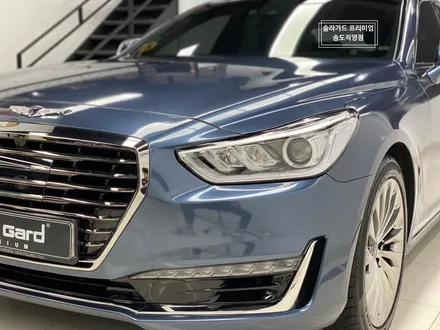 인천 랩핑 제네시스 EQ900 gloss glacier gray(유광 그레이셔 그레이) 시공퀄리티는 솔라가드 프리미엄 송도직영점이 최고!! / 인천 연수구 송도동