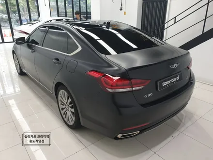 인천 랩핑 묵직한 고급미의 최고는 사틴블랙이지!! G80 전체 랩핑 시공후기 / 인천 연수구 송도동
