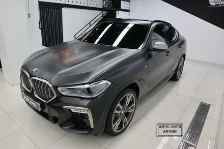 인천 송도 랩핑 BMW X6 사틴블랙 전체랩핑으로 묵직한 아우라!! / 인천 연수구 송도동