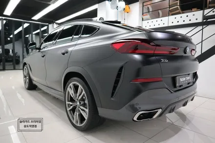 인천 송도 랩핑 BMW X6 사틴블랙 전체랩핑으로 묵직한 아우라!! / 인천 연수구 송도동