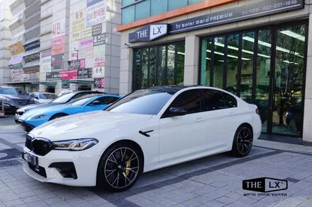 인천송도 자동차 썬팅추천업체 1순위 더엘엑스 (THE LX) 송도직영점 BMW M5 시공퀄리티 최고!! / 인천 연수구 송도동
