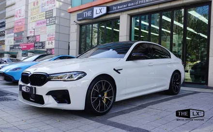 인천송도 자동차 썬팅추천업체 1순위 더엘엑스 (THE LX) 송도직영점 BMW M5 시공퀄리티 최고!! / 인천 연수구 송도동