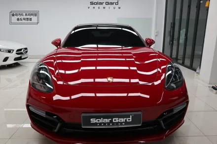 포르쉐 파나메라 GTS 솔라가드 프리미엄 티타늄썬팅(틴팅), 비내림현상방지 펠트지작업 / 인천 연수구 송도동