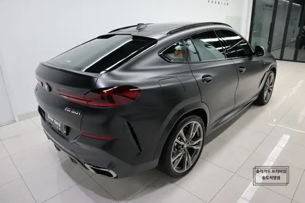 인천 송도 랩핑 BMW X6 사틴블랙 전체랩핑으로 묵직한 아우라!! / 인천 연수구 송도동