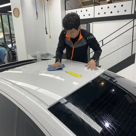 인천 랩핑 추천 솔라가드 프리미엄 송도직영점 BMW 420I 탑폴리에 루프스킨 / 인천 연수구 송도동