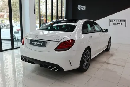 인천 신차패키지 벤츠 C43 AMG, 솔라가드 퀀텀 썬팅으로 고급미의 정점을!! (+유리발수코팅 / 솔라가드 프리미엄 송도직영점) / 인천 연수구 송도동