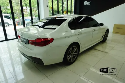 송도 틴팅 추천업체 BMW 520d 썬팅 재시공은 더엘엑스 솔라가드 프리미엄 퀀텀필름! / 인천 연수구 송도동
