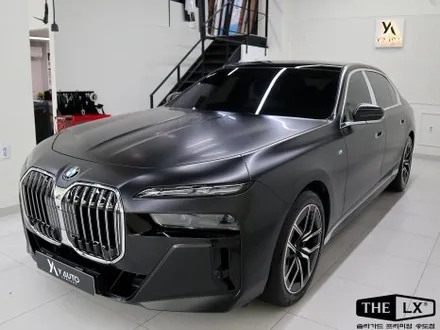 인천 송도 BMW 740i 사틴블랙 전체 랩핑 무광랩핑 비포에프터 / 인천 연수구 송도동
