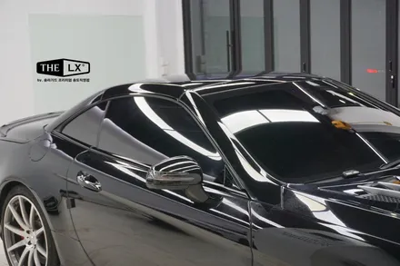 이제 더이상의 재시공은 없다! 인천 송도 썬팅 재시공 벤츠 SL63 블랙포스 장착을 위해 LX+퀀텀블랙 조합 썬팅시공완료 / 인천 연수구 송도동