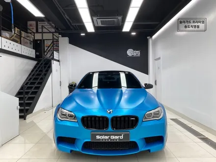 인천 랩핑 잘하는 곳 / BMW F10 M5 satin ocean shimmer (사틴오션쉬머) 전체랩핑 / 인천 연수구 송도동
