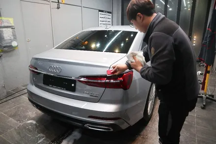 솔라가드프리미엄 인천송도직영점 - 아우디 A6 45TFSI 신차패키지 (퀀텀시공 PPF 유리막코팅 블랙박스 하이패스) / 인천 연수구 송도동