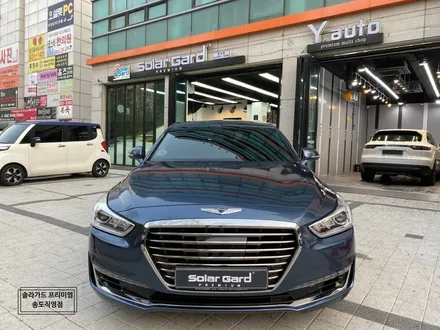 인천 랩핑 제네시스 EQ900 gloss glacier gray(유광 그레이셔 그레이) 시공퀄리티는 솔라가드 프리미엄 송도직영점이 최고!! / 인천 연수구 송도동