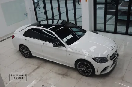 인천 신차패키지 벤츠 C43 AMG, 솔라가드 퀀텀 썬팅으로 고급미의 정점을!! (+유리발수코팅 / 솔라가드 프리미엄 송도직영점) / 인천 연수구 송도동