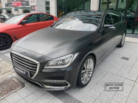 인천 랩핑 묵직한 고급미의 최고는 사틴블랙이지!! G80 전체 랩핑 시공후기 / 인천 연수구 송도동