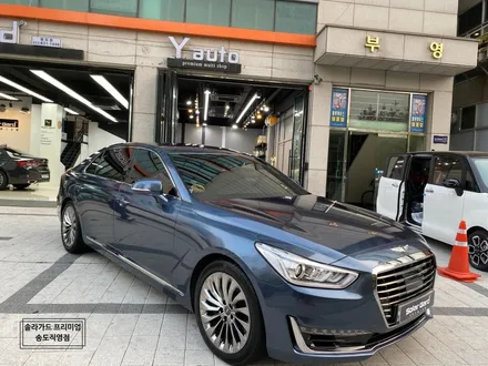 인천 랩핑 제네시스 EQ900 gloss glacier gray(유광 그레이셔 그레이) 시공퀄리티는 솔라가드 프리미엄 송도직영점이 최고!! / 인천 연수구 송도동