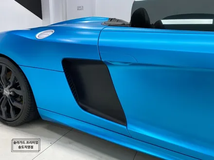 인천 랩핑 아우디 R8 스파이더 Satin Ocean Shimmer(사틴오션쉬머) 전체랩핑 퀄리티 최고! 새차뽑은줄!! / 인천 연수구 송도동