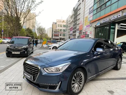 인천 랩핑 제네시스 EQ900 gloss glacier gray(유광 그레이셔 그레이) 시공퀄리티는 솔라가드 프리미엄 송도직영점이 최고!! / 인천 연수구 송도동