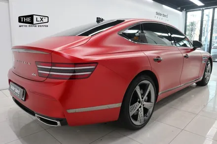 G80 전체랩핑, 아직도 고민만하시나요? 3M satin smoldering red (사틴 스모더링 레드)로 새로태어났어요. / 인천 연수구 송도동