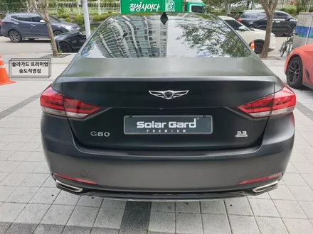 인천 랩핑 묵직한 고급미의 최고는 사틴블랙이지!! G80 전체 랩핑 시공후기 / 인천 연수구 송도동