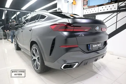 인천송도랩핑 사틴블랙 전체랩핑으로 포스 제대로 BMW X6!! / 인천 연수구 송도동