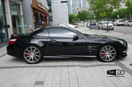 이제 더이상의 재시공은 없다! 인천 송도 썬팅 재시공 벤츠 SL63 블랙포스 장착을 위해 LX+퀀텀블랙 조합 썬팅시공완료 / 인천 연수구 송도동