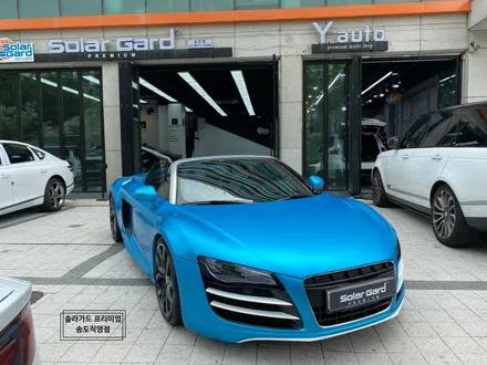 인천 랩핑 아우디 R8 스파이더 Satin Ocean Shimmer(사틴오션쉬머) 전체랩핑 퀄리티 최고! 새차뽑은줄!! / 인천 연수구 송도동