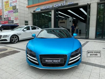 인천 랩핑 아우디 R8 스파이더 Satin Ocean Shimmer(사틴오션쉬머) 전체랩핑 퀄리티 최고! 새차뽑은줄!! / 인천 연수구 송도동
