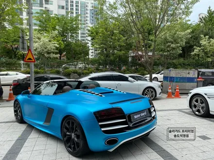 인천 랩핑 아우디 R8 스파이더 Satin Ocean Shimmer(사틴오션쉬머) 전체랩핑 퀄리티 최고! 새차뽑은줄!! / 인천 연수구 송도동