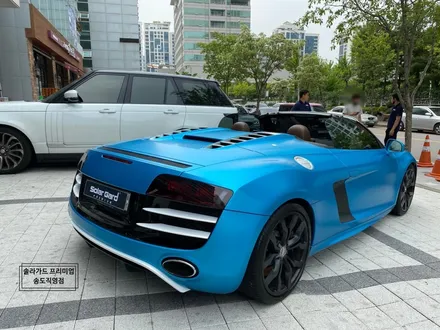 인천 랩핑 아우디 R8 스파이더 Satin Ocean Shimmer(사틴오션쉬머) 전체랩핑 퀄리티 최고! 새차뽑은줄!! / 인천 연수구 송도동