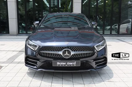 인천 자동차랩핑 벤츠 cls450  gloss midnight blue (유광 미드나잇 블루) 색상 전체랩핑으로 새차느낌 제대로! / 인천 연수구 송도동