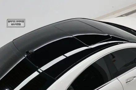 인천 송도 썬팅 (틴팅), 랩핑 벤츠 CLS 350d 솔라가드 프리미엄 티타늄 & 탑폴리에 루프스킨 블랙 시크 고급미 셋뚜셋뚜!! / 인천 연수구 송도동
