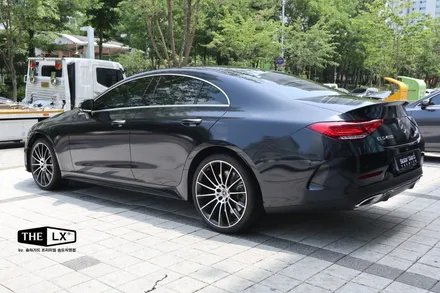인천 자동차랩핑 벤츠 cls450  gloss midnight blue (유광 미드나잇 블루) 색상 전체랩핑으로 새차느낌 제대로! / 인천 연수구 송도동