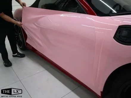 포르쉐 718 박스터 GTS 레드에서 핑크로 전체 컬러 PPF / 인천 연수구 송도동