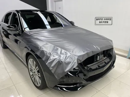 인천 랩핑 벤츠 S클래스 S350d 반무광 사틴 다크 그레이 전체랩핑으로 고급미 카리스마로 시선강탈!! / 인천 연수구 송도동