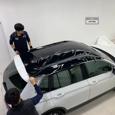 인천 송도 랩핑 잘하는 곳!! 폭스바겐 티구안 루프스킨 시공으로 고급미 업!! / 인천 연수구 송도동