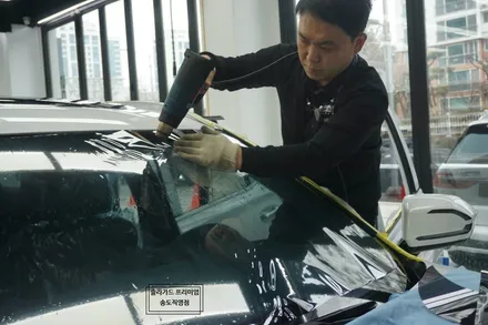 인천신차패키지전문업체, 팰리세이드 출고후 송도썬팅 추천으로 솔라가드 프리미엄 송도직영점에서 티타늄 틴팅시공 완료! / 인천 연수구 송도동