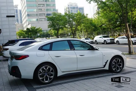 인천송도 BMW i4 자동차 썬팅추천 THE LX 솔라가드프리미엄 퀀텀 틴팅시공후기!! / 인천 연수구 송도동