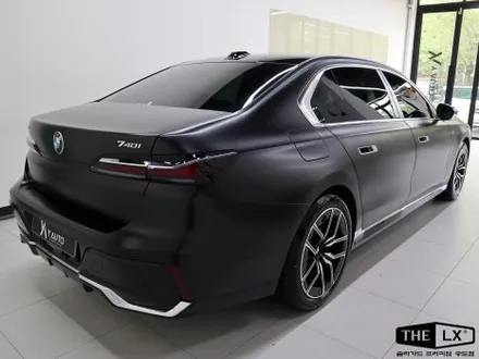 인천 송도 BMW 740i 사틴블랙 전체 랩핑 무광랩핑 비포에프터 / 인천 연수구 송도동