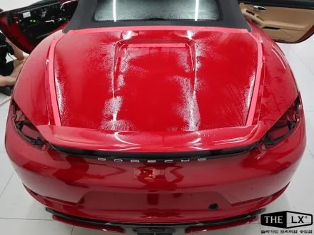 포르쉐 718 박스터 GTS 레드에서 핑크로 전체 컬러 PPF / 인천 연수구 송도동