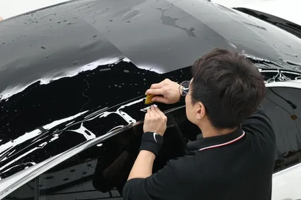 인천 랩핑 추천 솔라가드 프리미엄 송도직영점 BMW 420I 탑폴리에 루프스킨 / 인천 연수구 송도동
