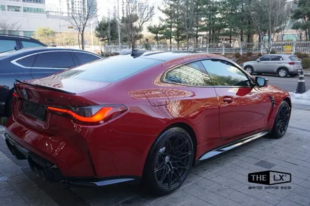 틴팅 브랜드 1순위 더엘엑스 솔라가드프리미엄 퀀텀 썬팅완료 BMW M4 / 인천 연수구 송도동