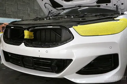 인천 앞범퍼 PPF 보험처리 BMW 850i 번호판 재교부까지! / 인천 남동 구월동