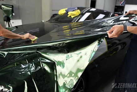 BMW Z4 이노즈텍 미드나잇그린 고광택 랩핑 시공[인천 제로맥스] / 인천 남동 구월동