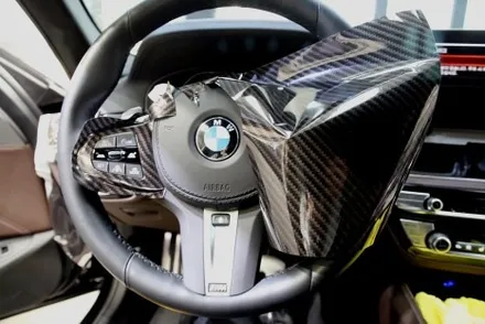 BMW 5시리즈 실내랩핑 꼭 하세요!2번하세요!!3번하세요!!! #리얼카본 / 인천 남동 구월동