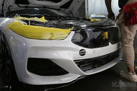 인천 앞범퍼 PPF 보험처리 BMW 850i 번호판 재교부까지! / 인천 남동 구월동