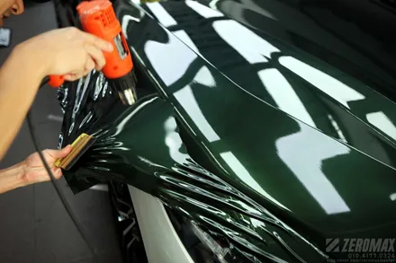 BMW Z4 이노즈텍 미드나잇그린 고광택 랩핑 시공[인천 제로맥스] / 인천 남동 구월동